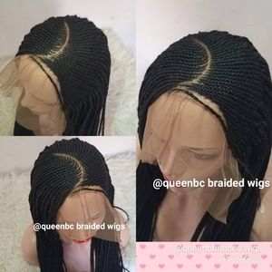 C cut cornrow braided wig